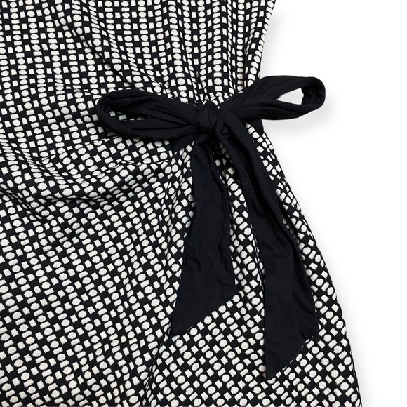 Saturday Sunday Anthropologie Isabel Bow Tie Dress Size Small S Black - Picture 6 of 12